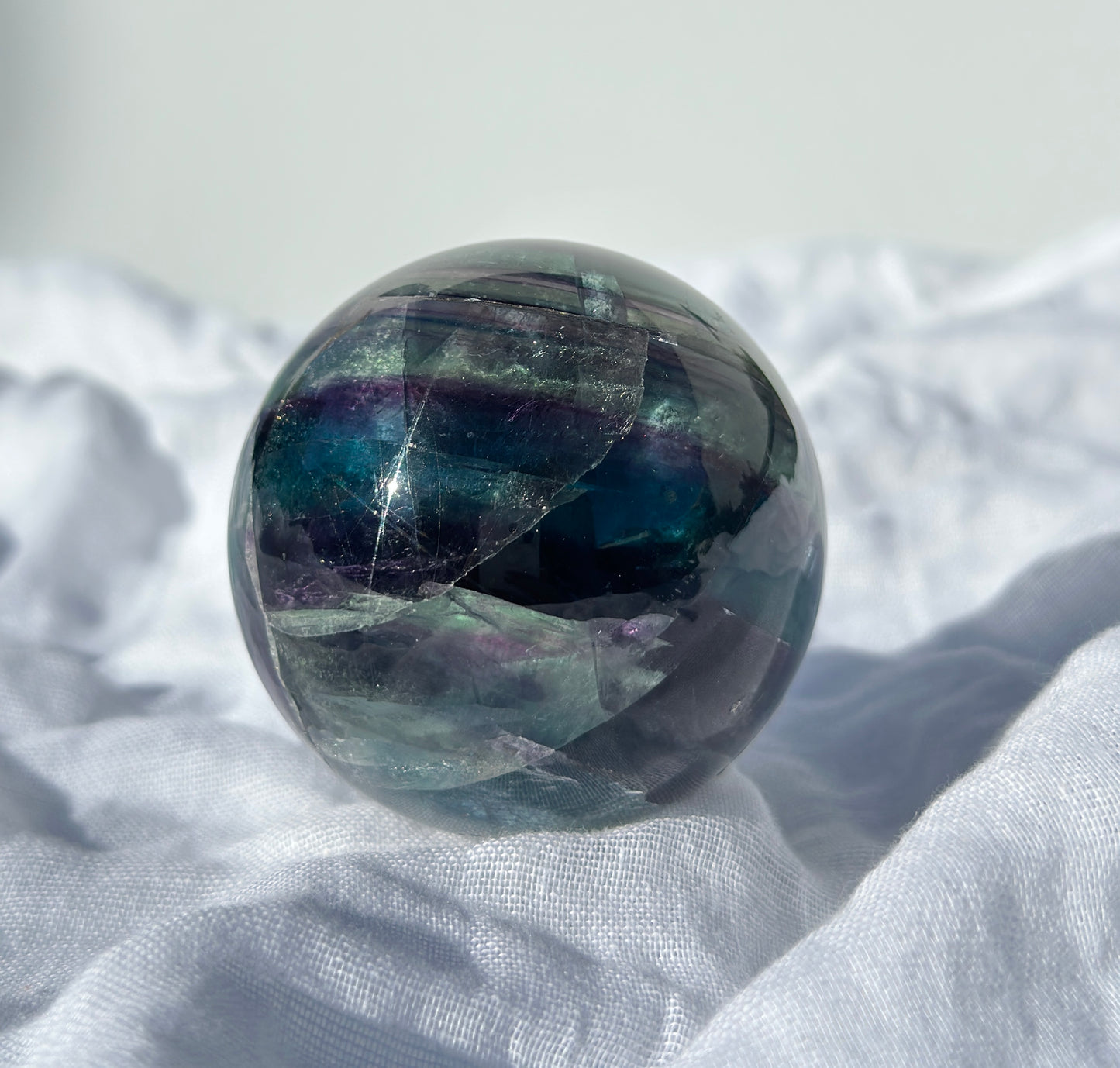 Rainbow Fluorite Sphere