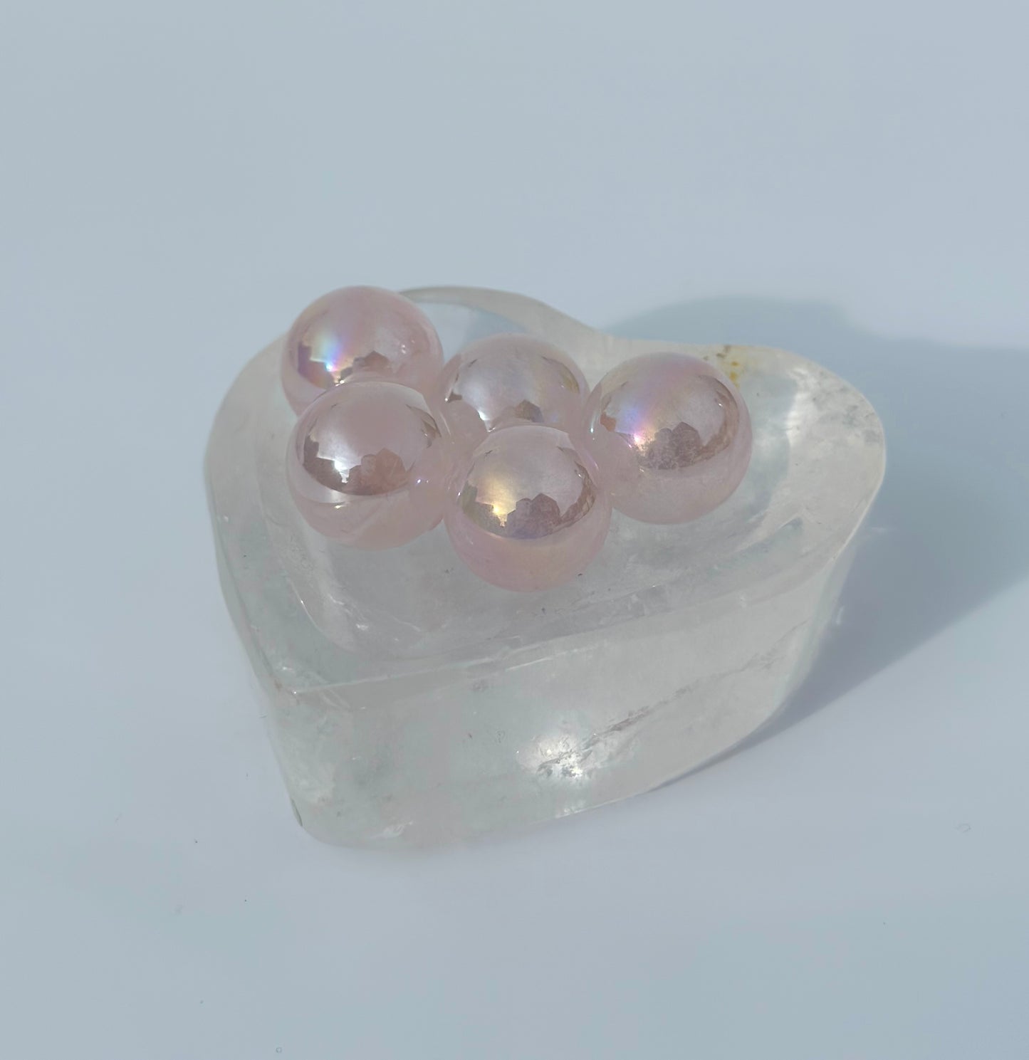 Aura Rose Quartz Mini Sphere