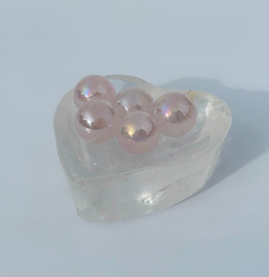 Aura Rose Quartz Mini Sphere