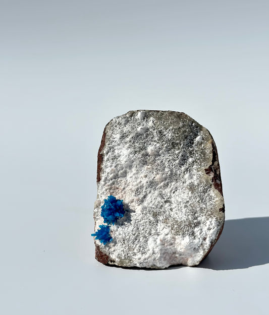 Cavansite on Fibrous Mordenite