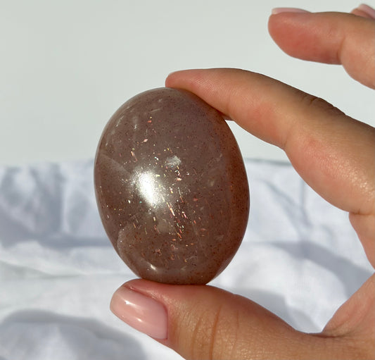 Peach Sunstone Moonstone Palm