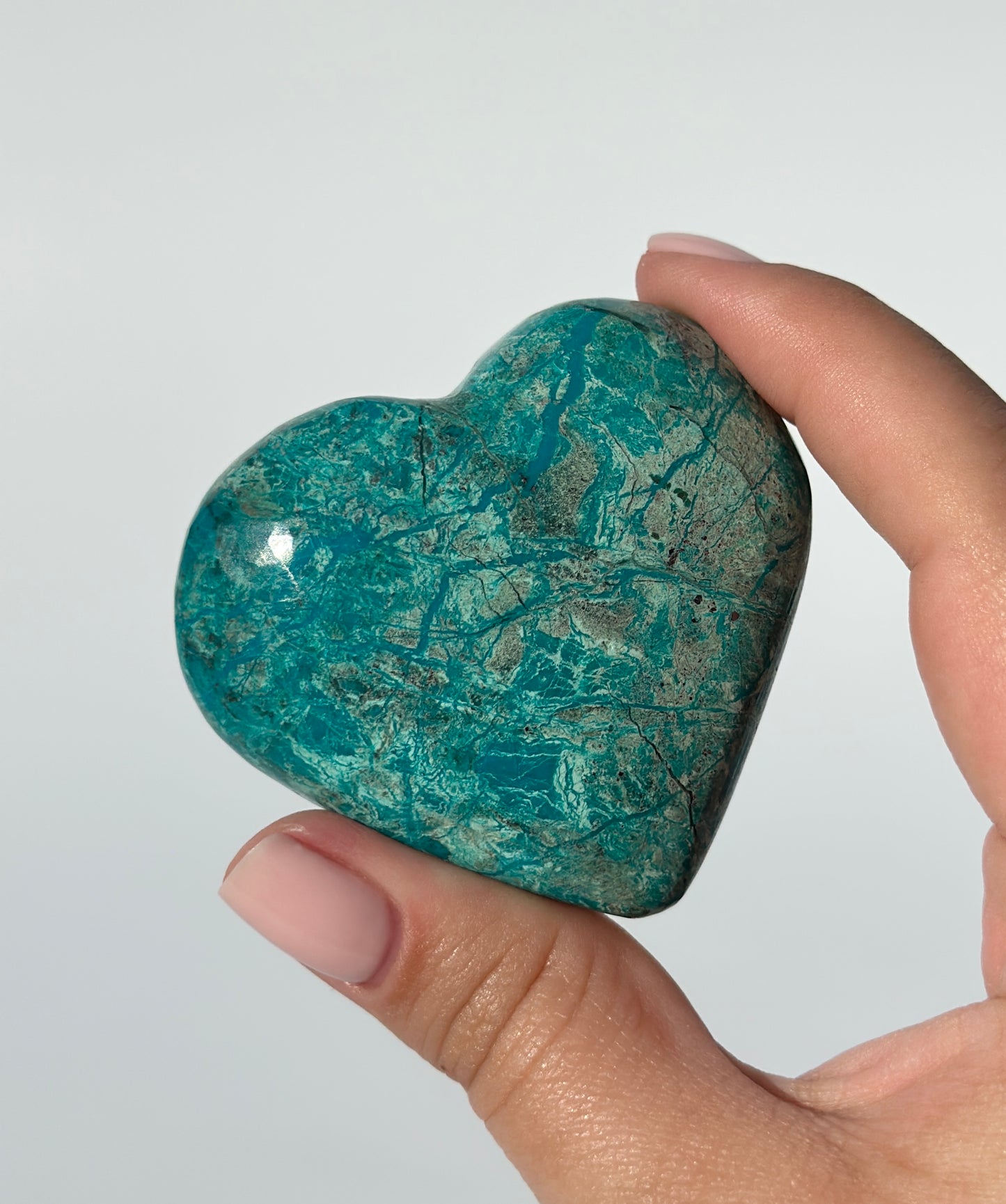 Chrysocolla Heart