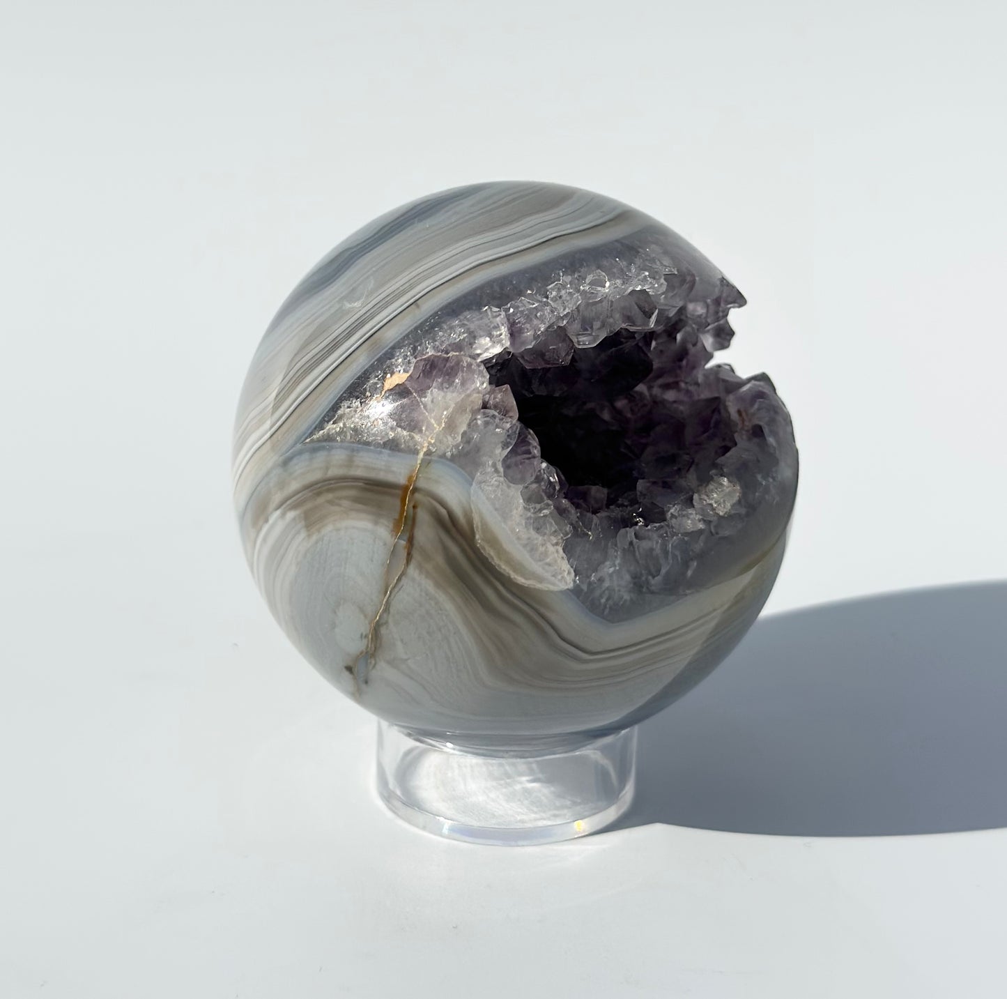 Druzy Amethyst Agate Sphere