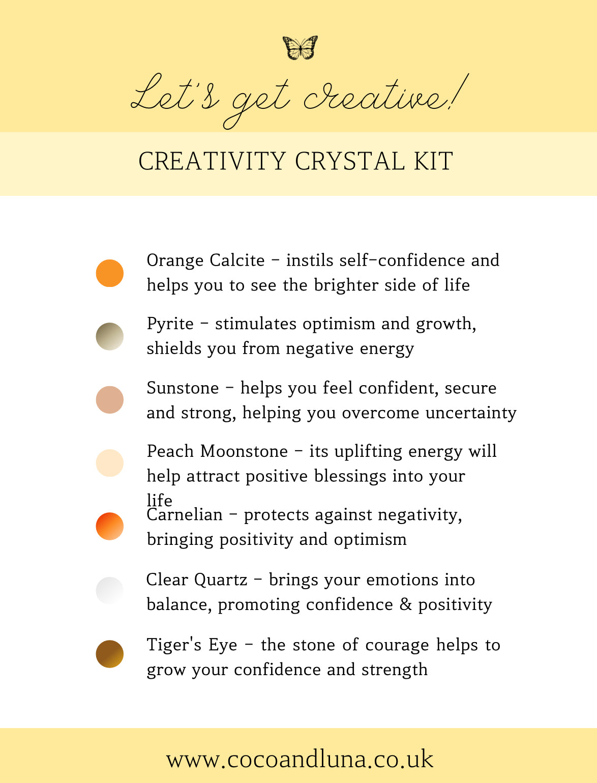 Lets Get Creative - Creativity crystal kit