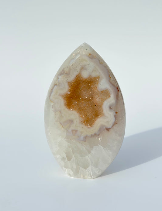 Golden Druzy Agate Flame