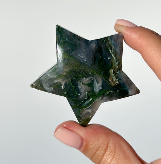 Moss Agate Star