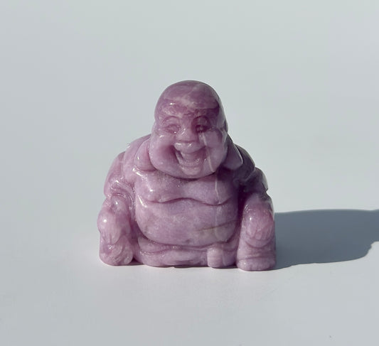 Lepidolite Laughing Buddha