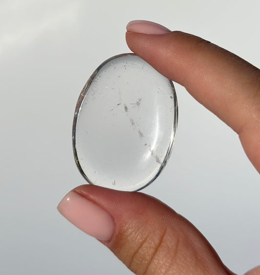 AAA Grade Clear Quartz Worry Stone