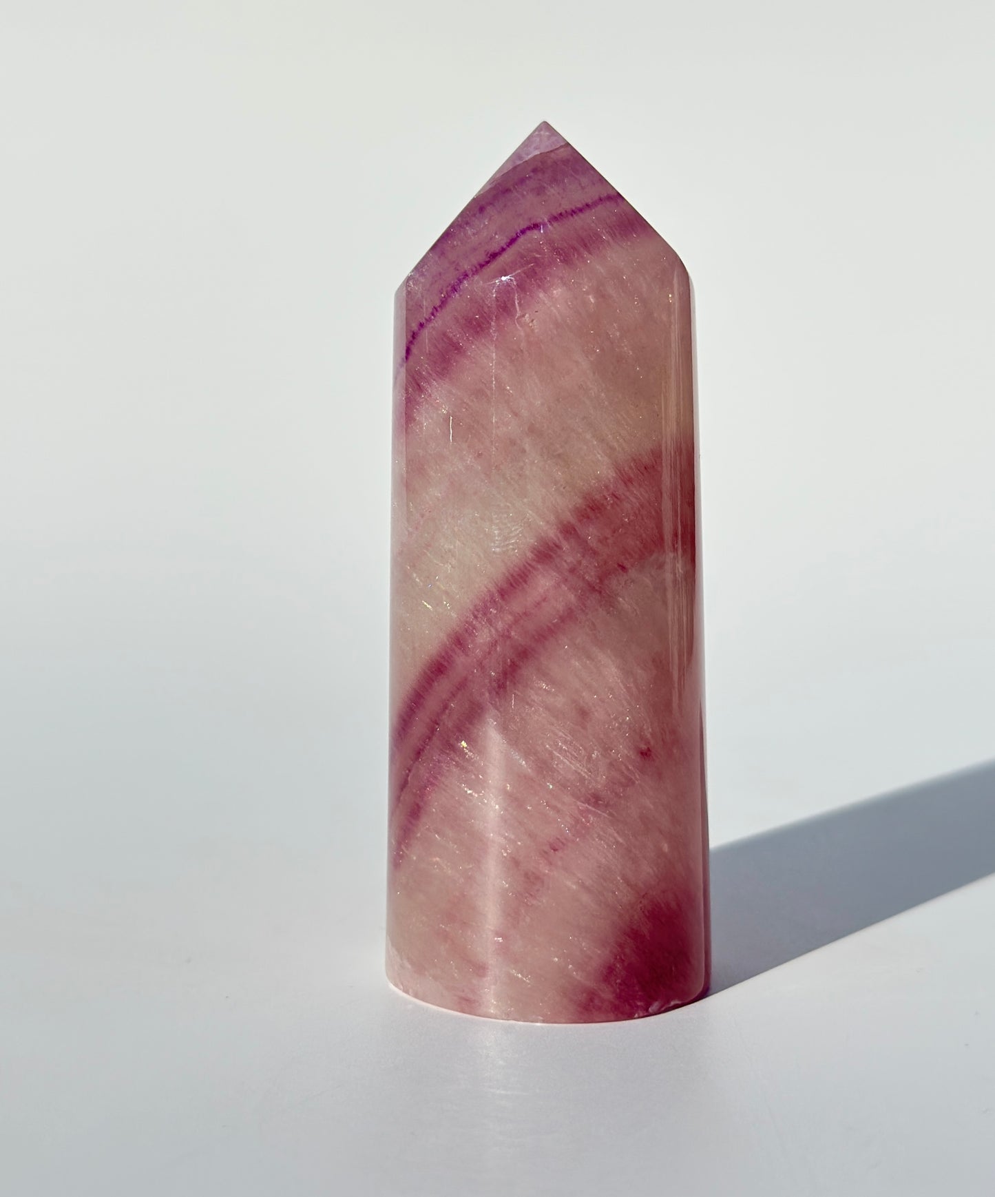 Magenta Fluorite Point