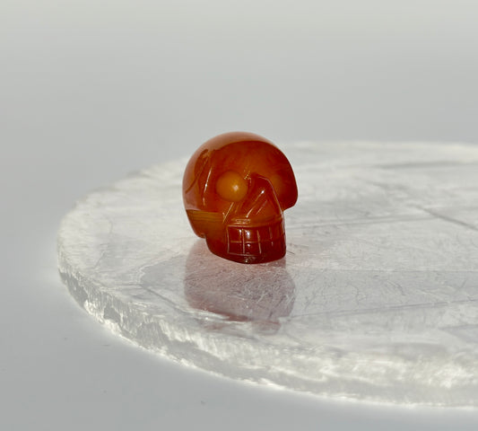 Carnelian Mini Skull