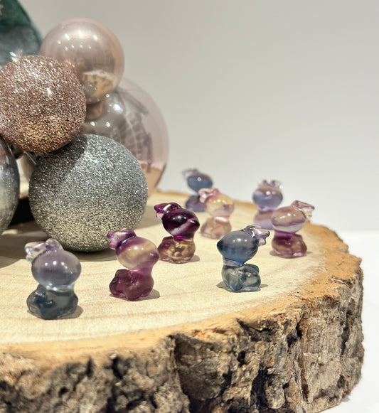 Mini Fluorite Reindeer