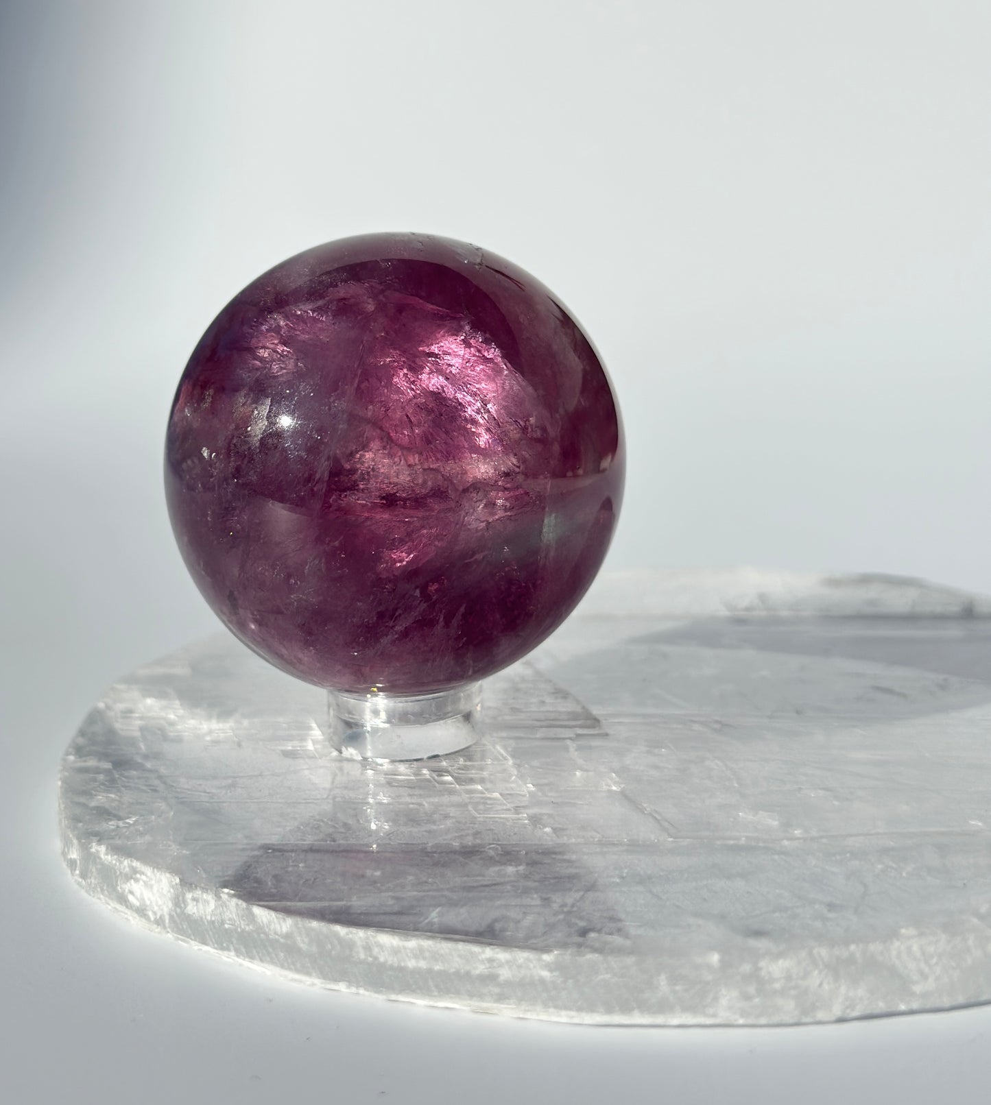 Magenta Fluorite Sphere