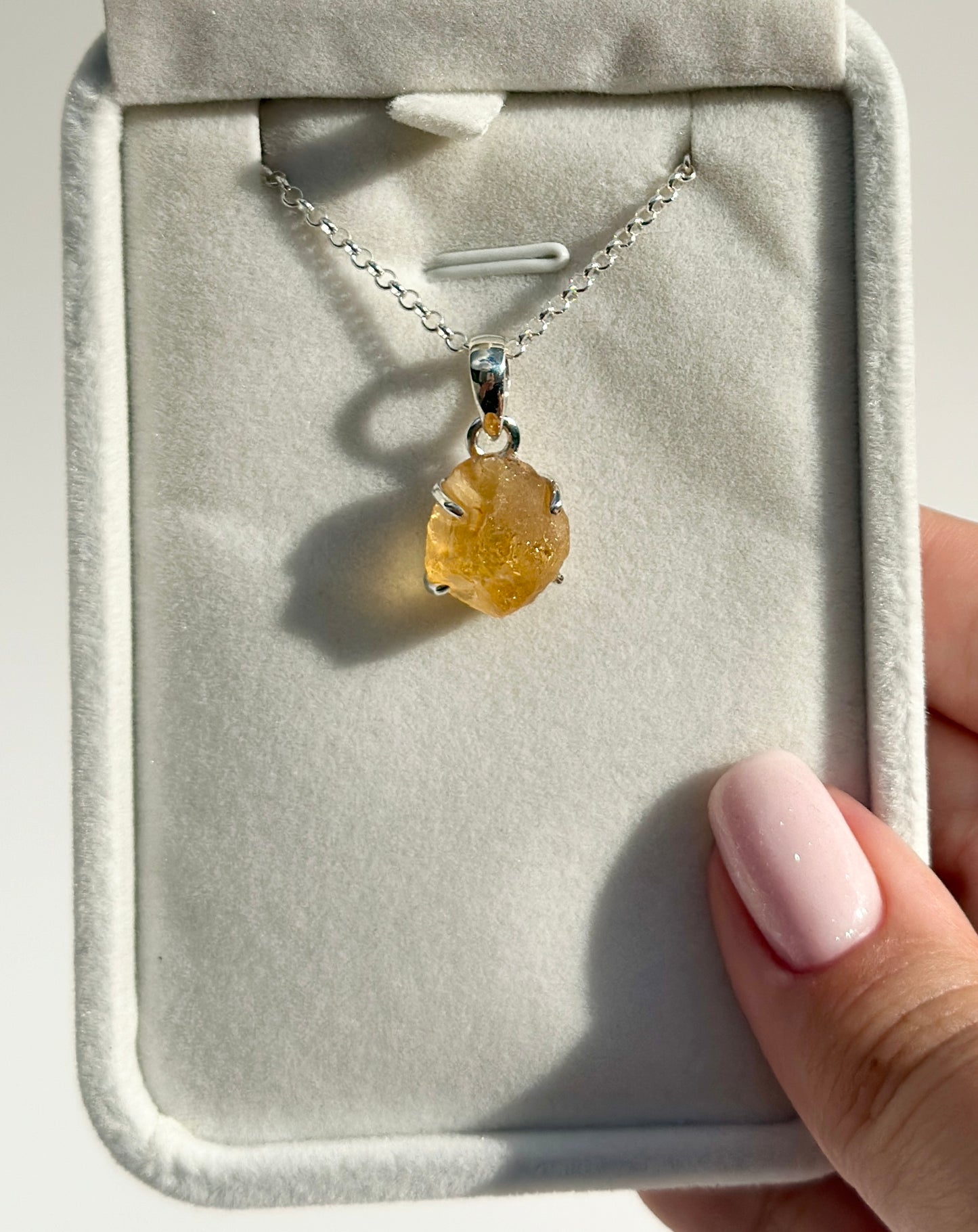 Raw Citrine Pendant