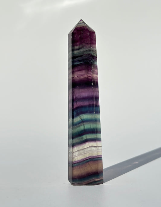 Rainbow Fluorite Point