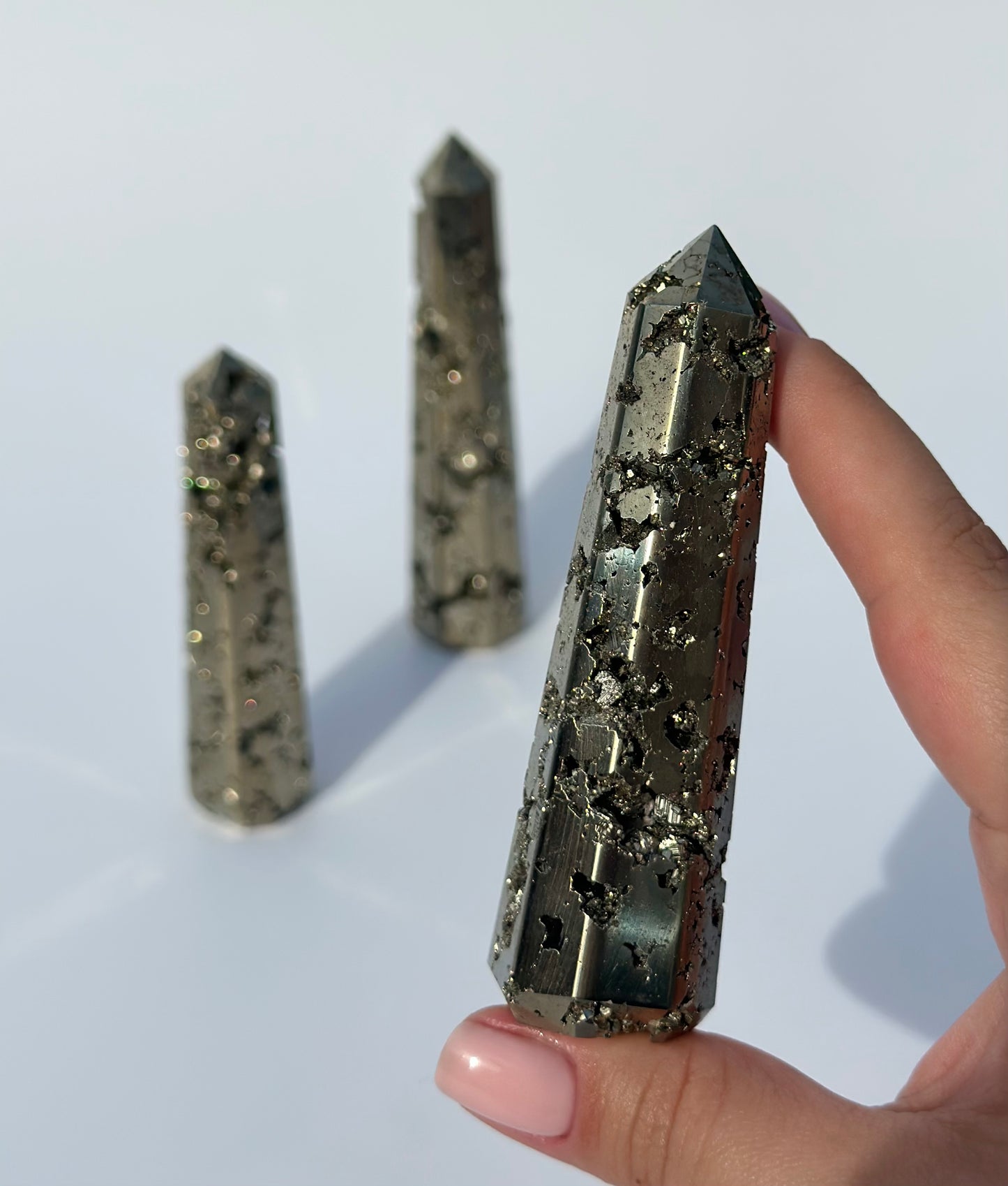 Druzy Pyrite Point