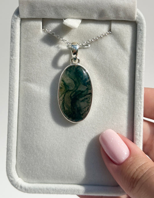 Moss Agate Pendant