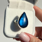 Blue Flash Labradorite Ring - Adjustable