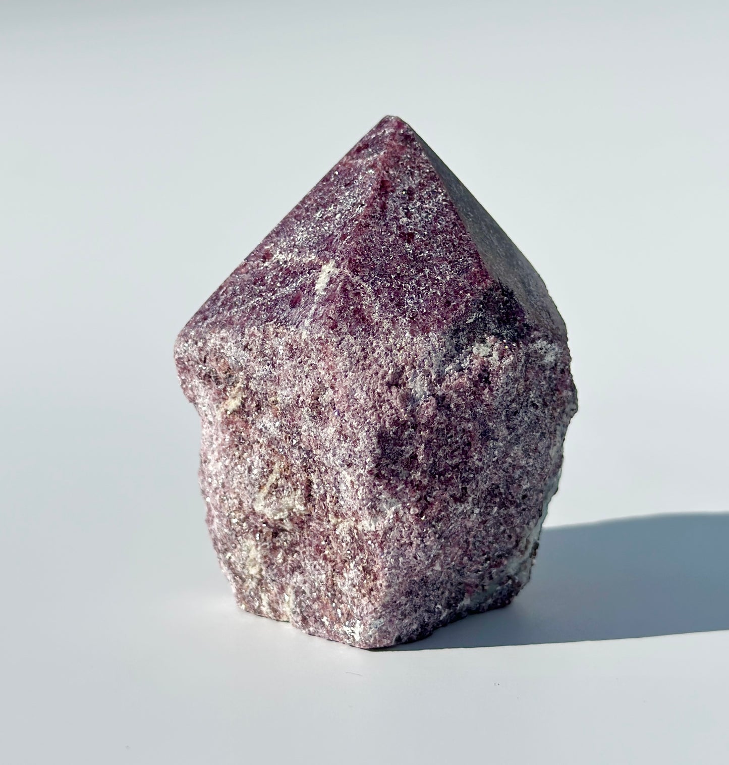 Mica Lepidolite Half Polished Point