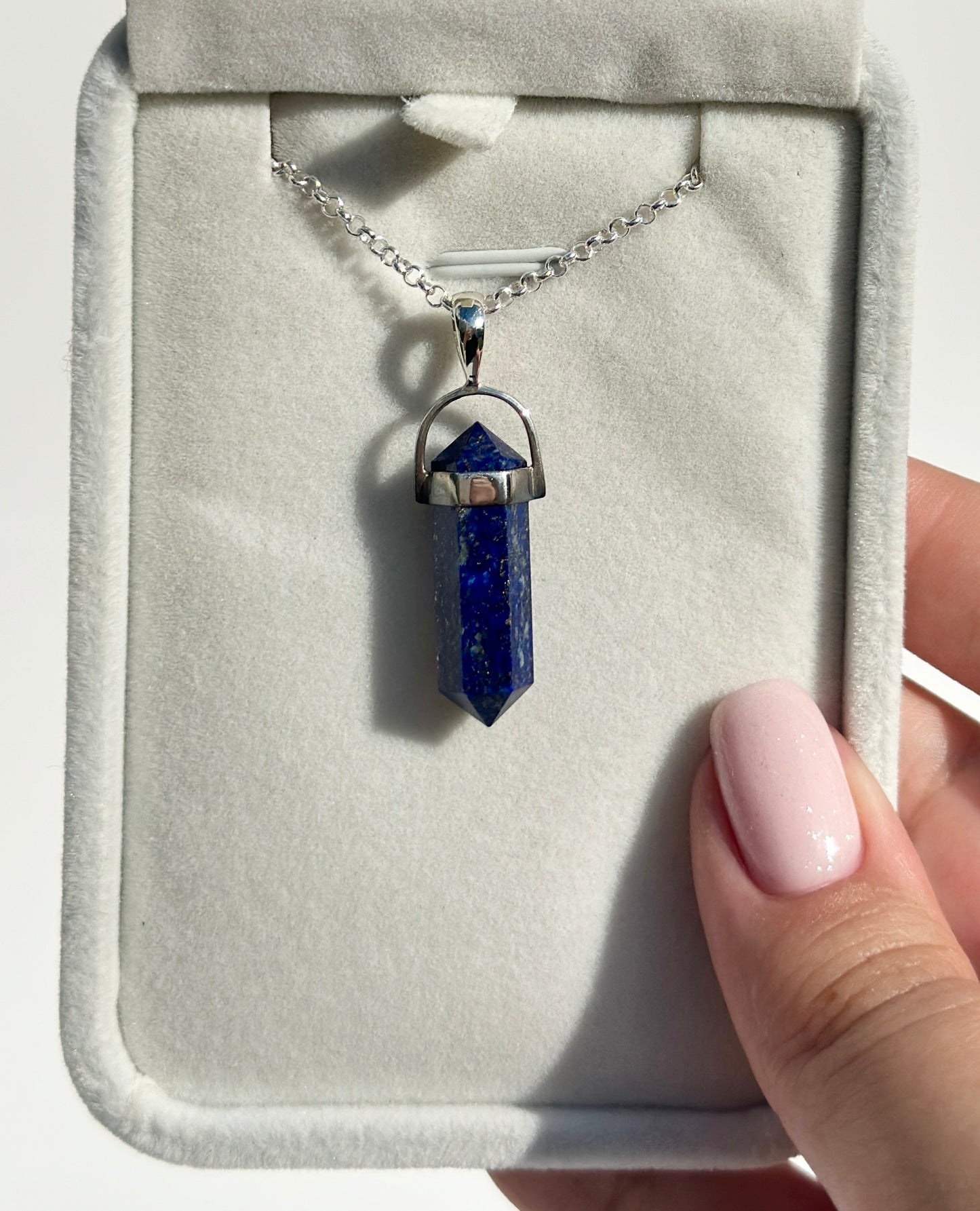 Lapis Lazuli Pencil Pendant