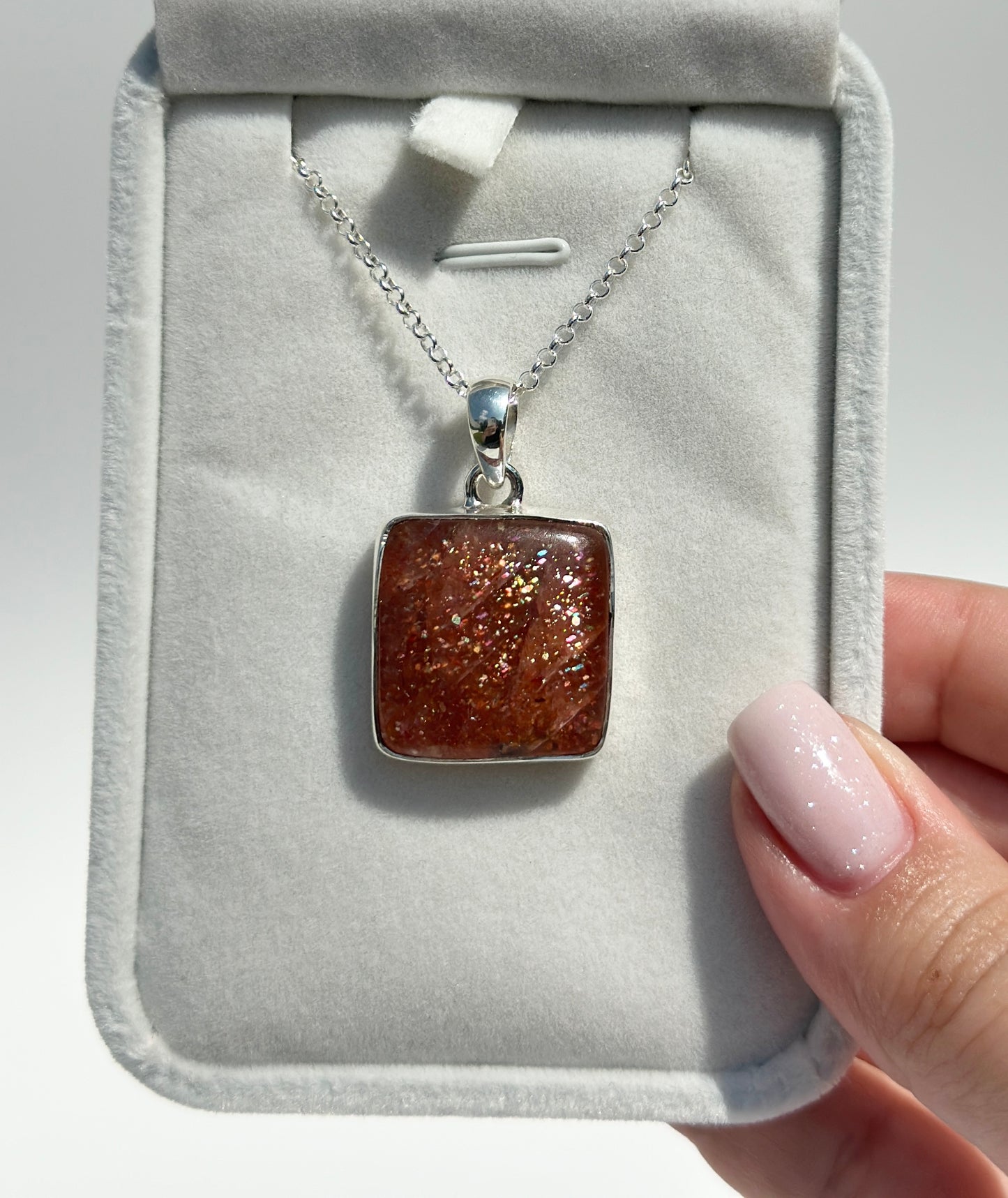 Confetti Sunstone Pendant