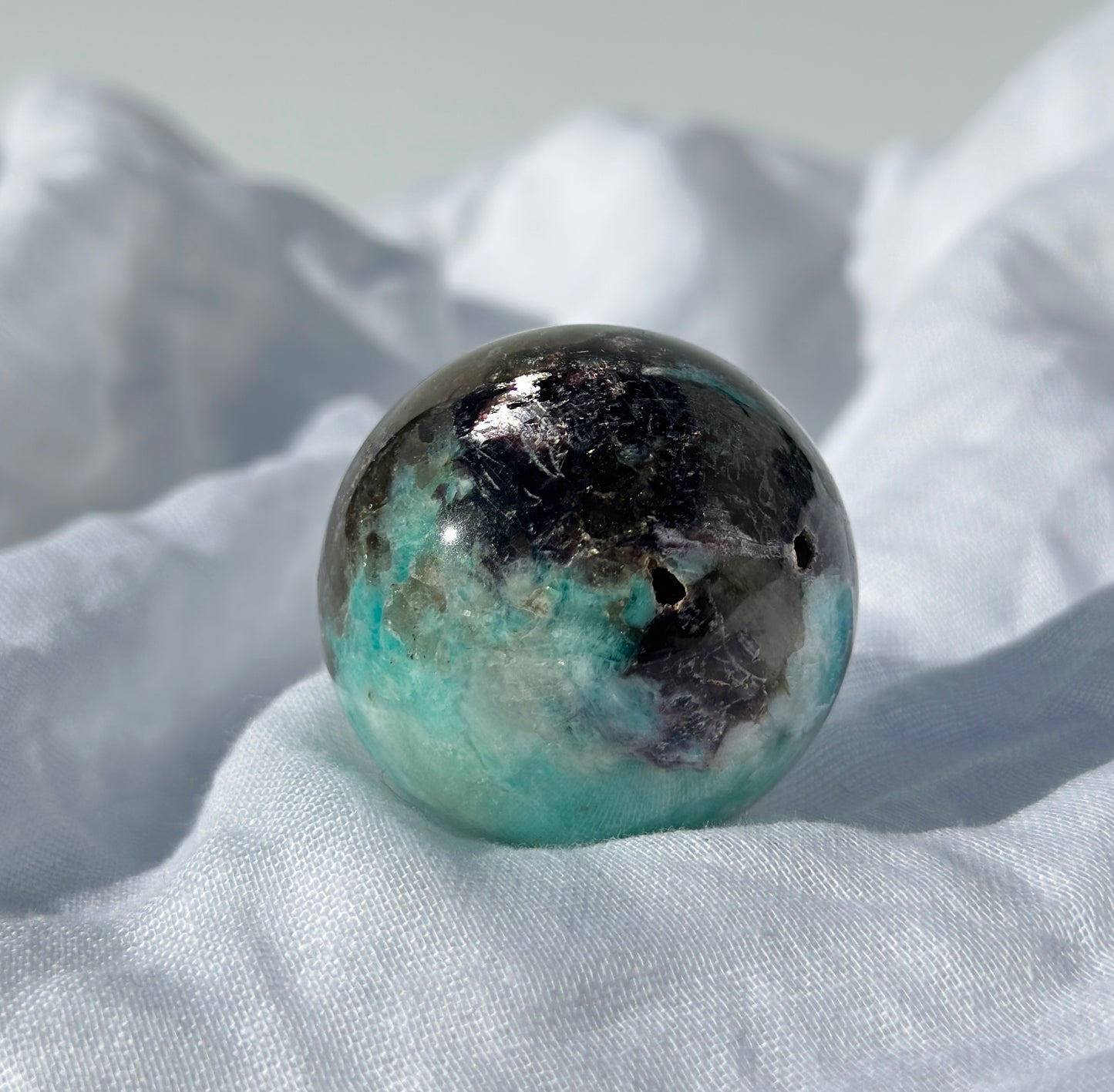 Smoky Amazonite Sphere