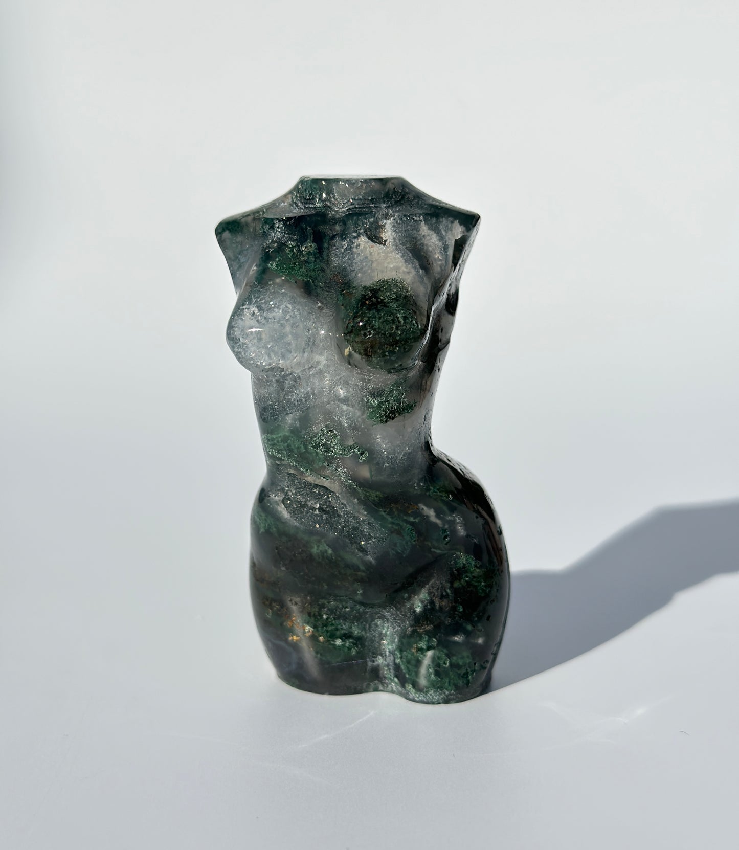 Moss Agate Goddess Body