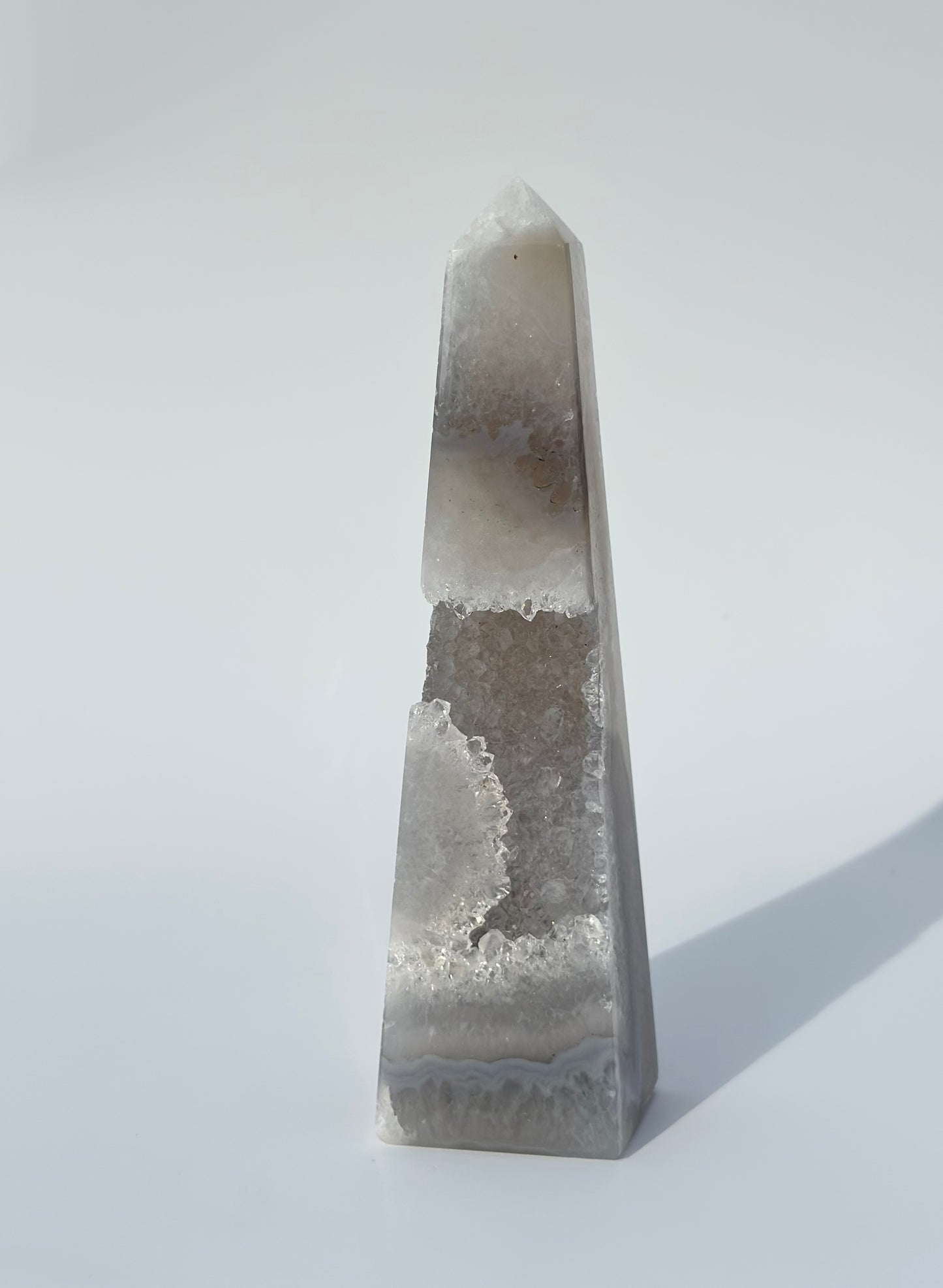 Druzy Agate Obelisk