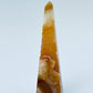 Golden Druzy Agate Obelisk