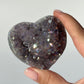 Druzy Aura Amethyst Heart