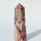 Pink Amethyst Flower Agate Point