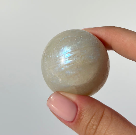 White Moonstone Sphere