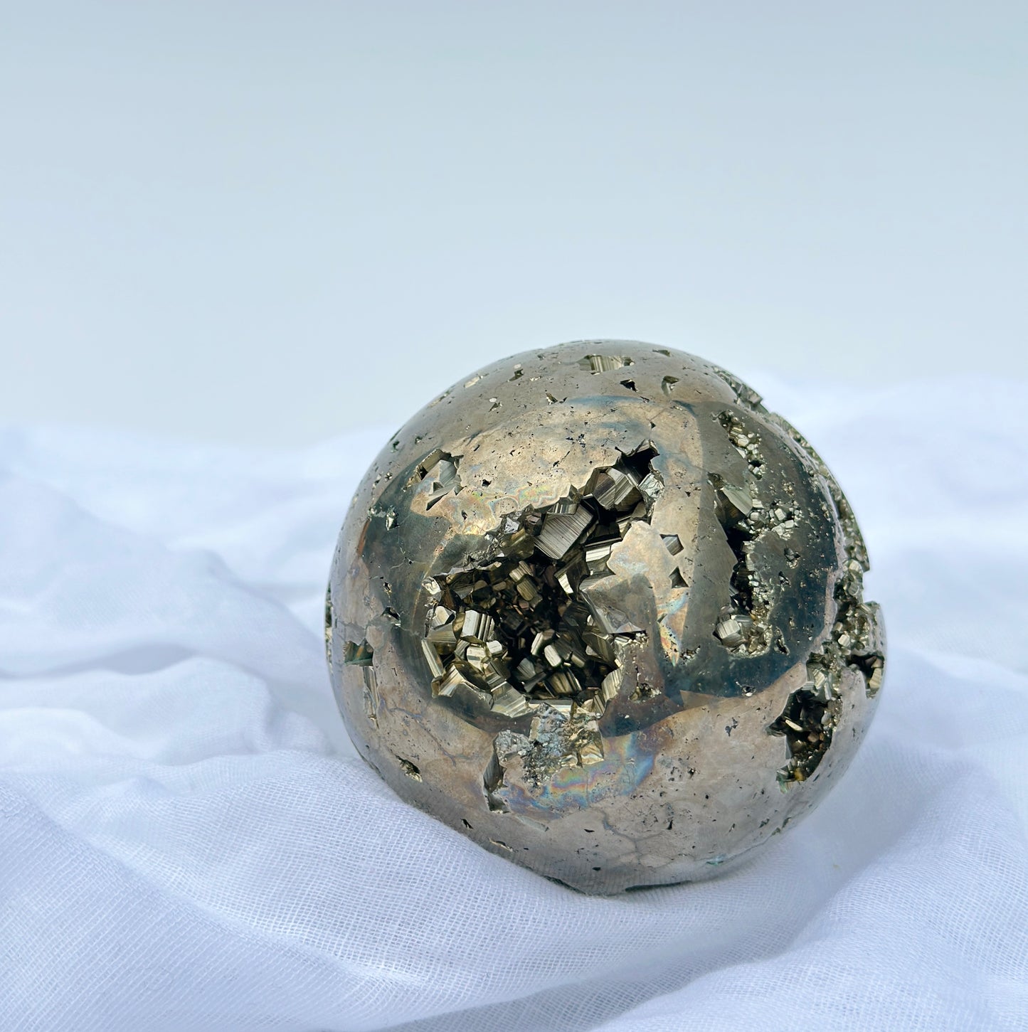 XL Druzy Pyrite Sphere