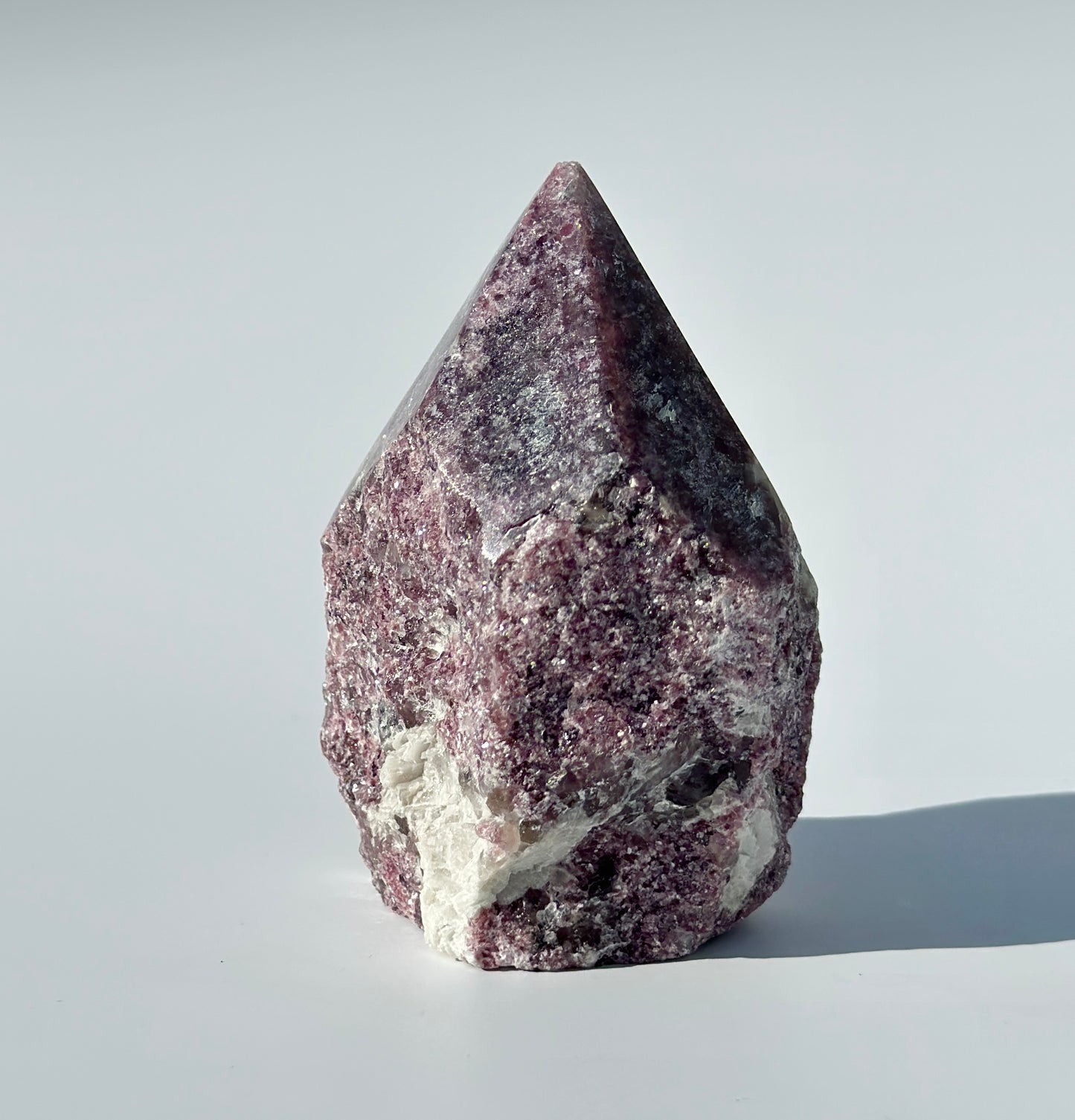 Mica Lepidolite Half Polished Point