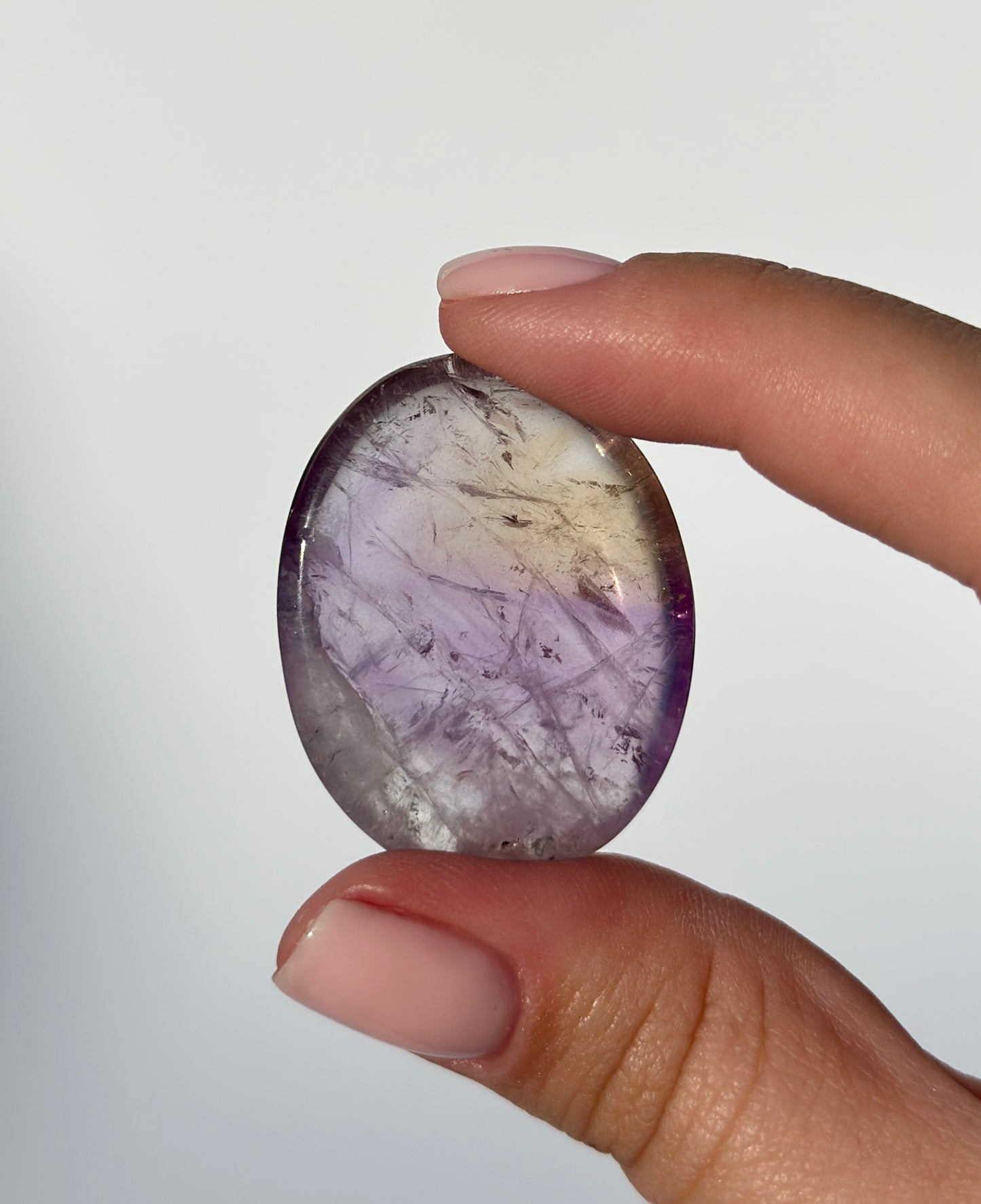 Ametrine Worry Stone