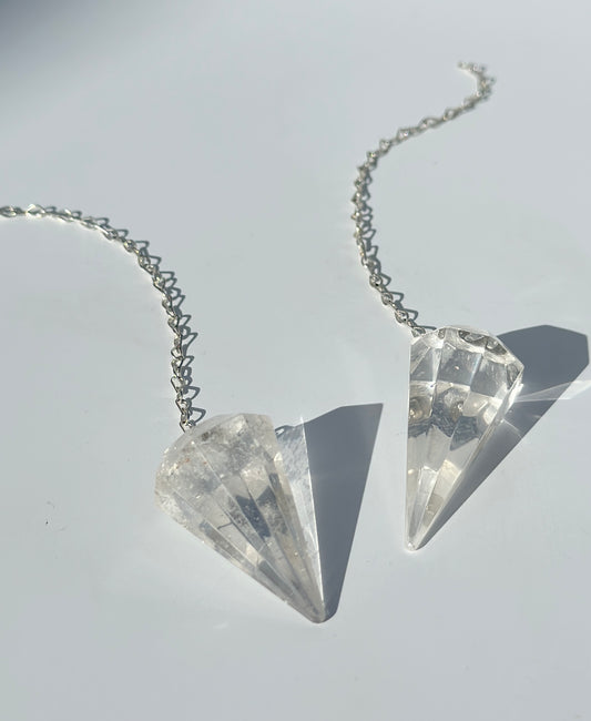 Clear Quartz Pendulum