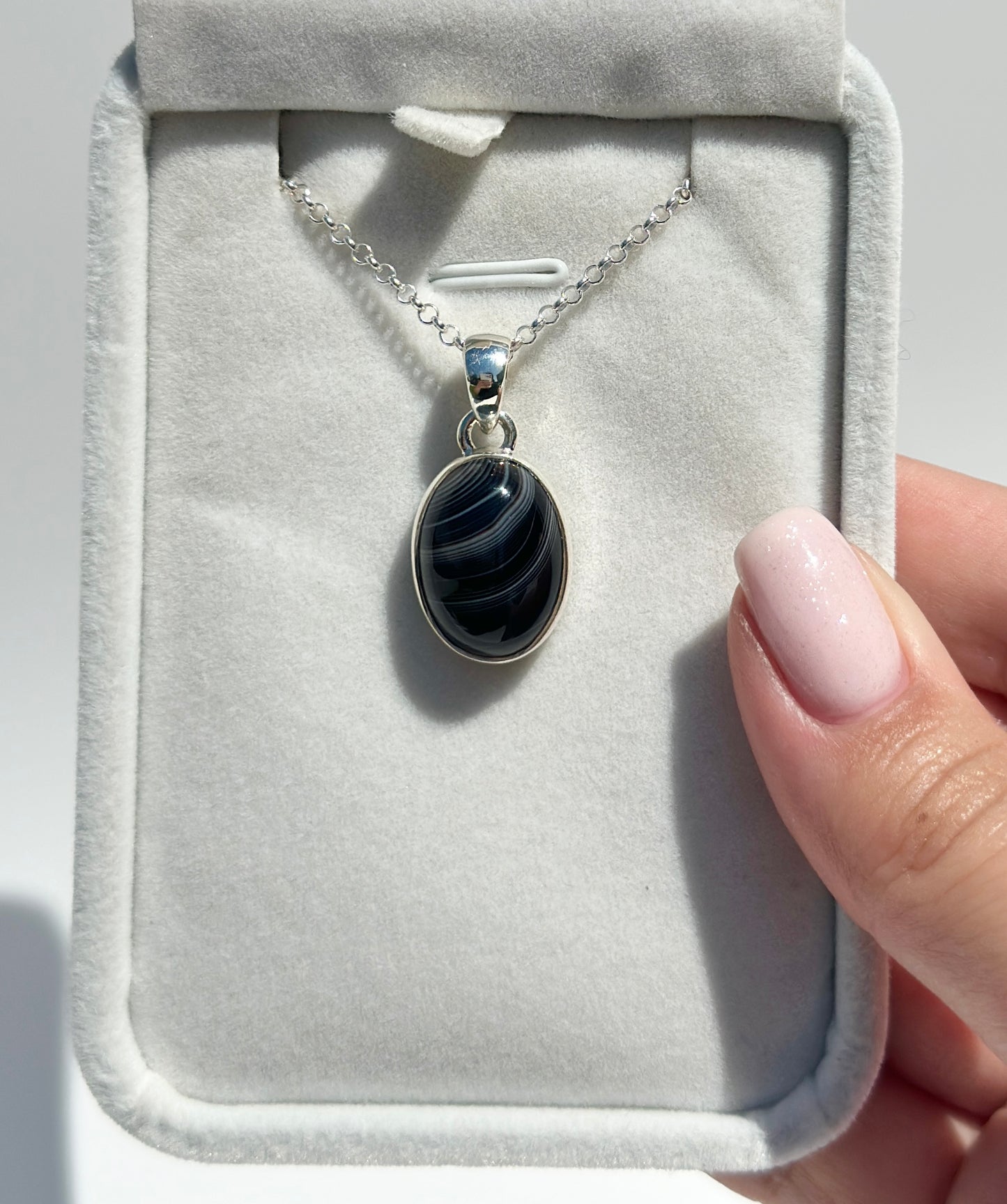 Black Agate Pendant