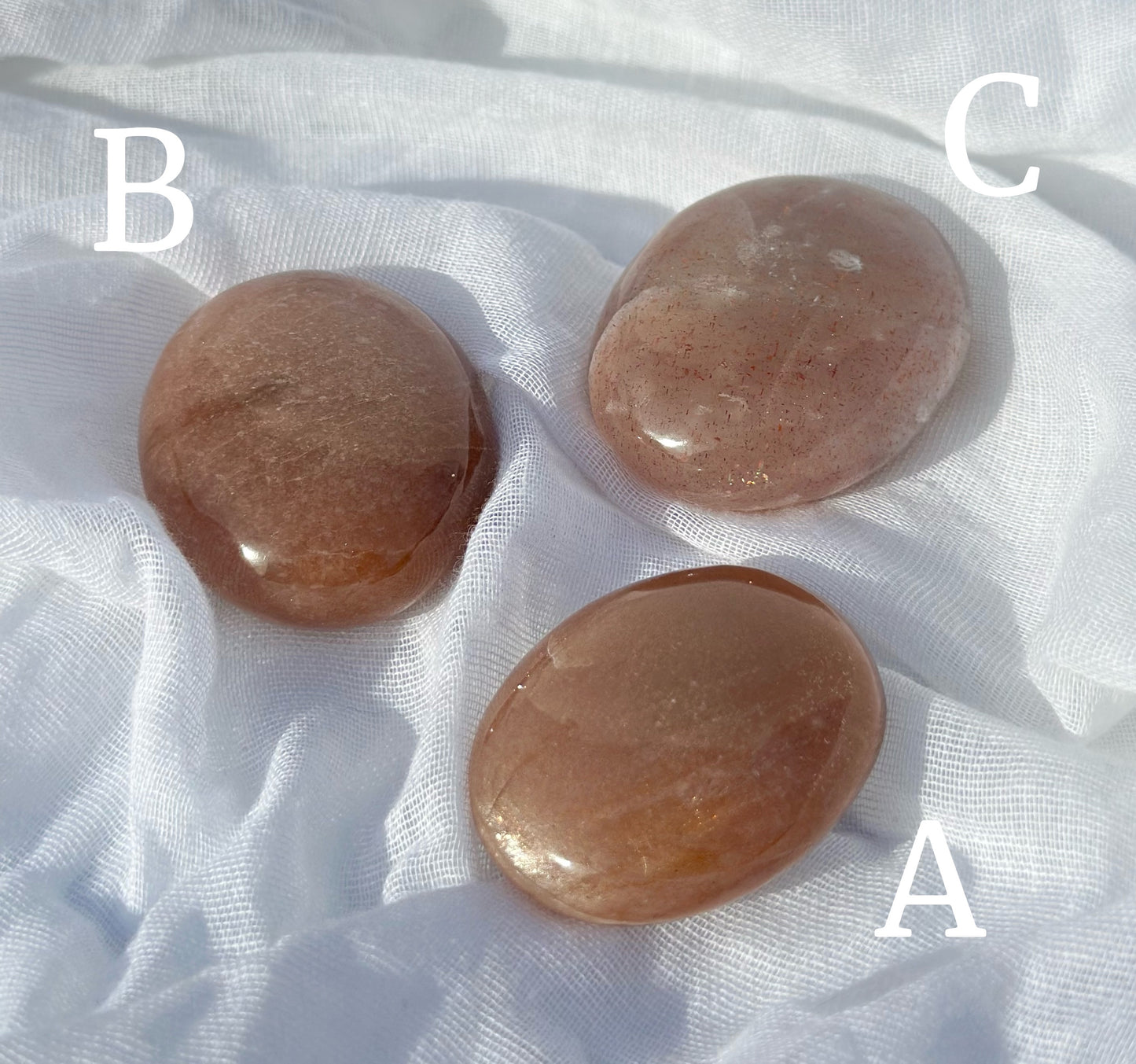 Peach Sunstone Moonstone Palm