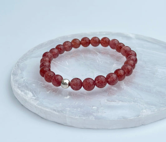 Strawberry Quartz Bracelet