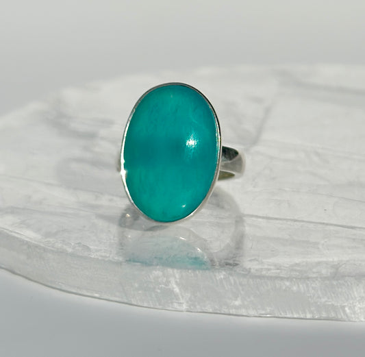 Gel Amazonite Ring - Adjustable