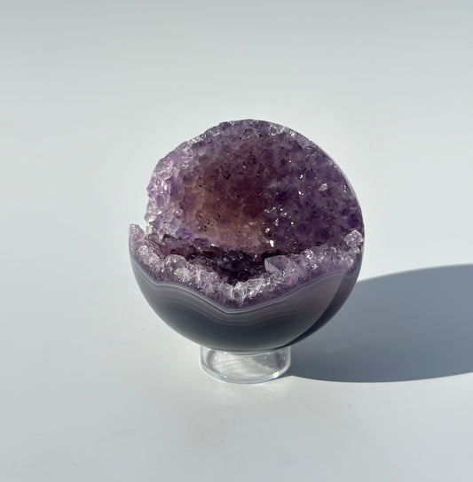 Druzy Amethyst Agate Sphere