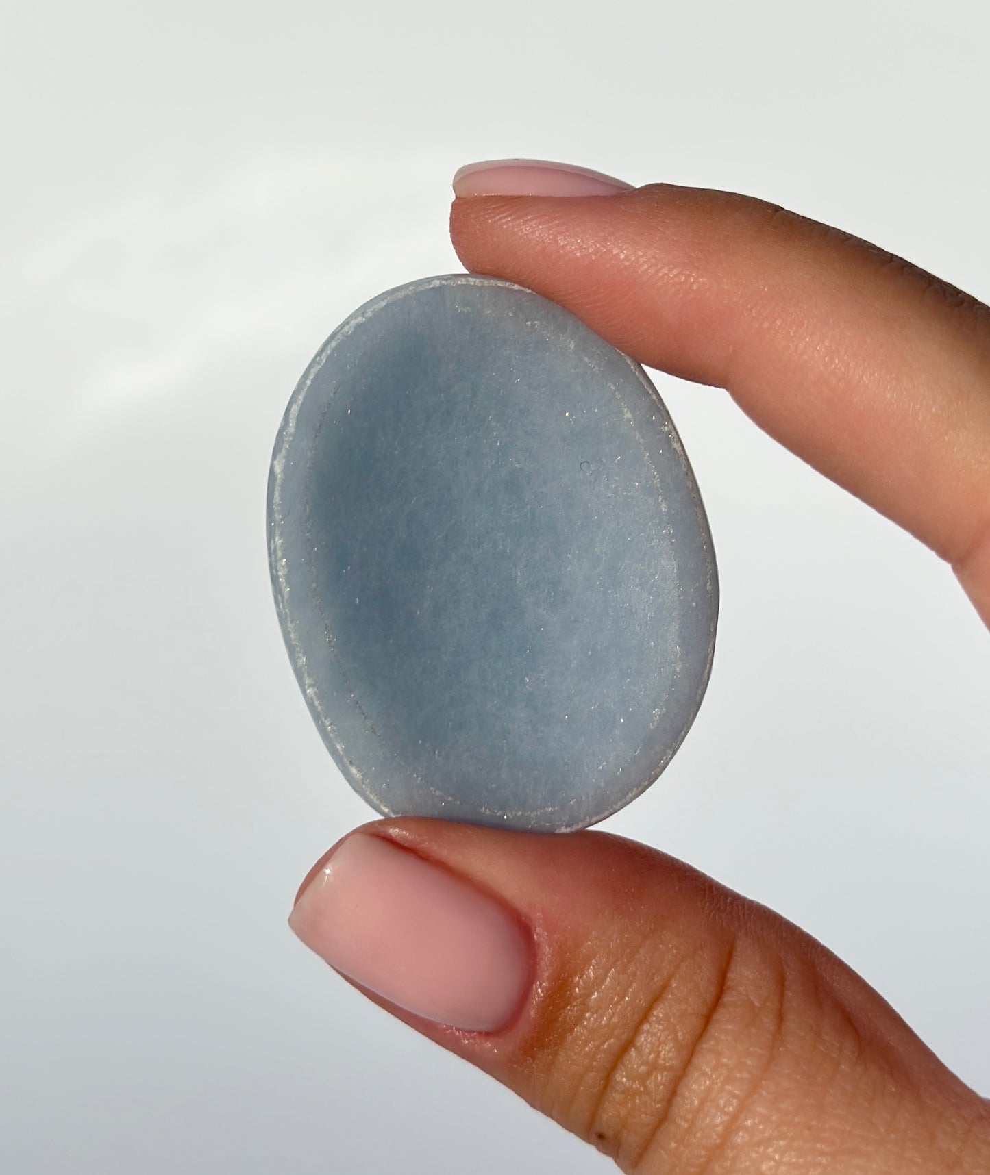 Angelite Worry Stone