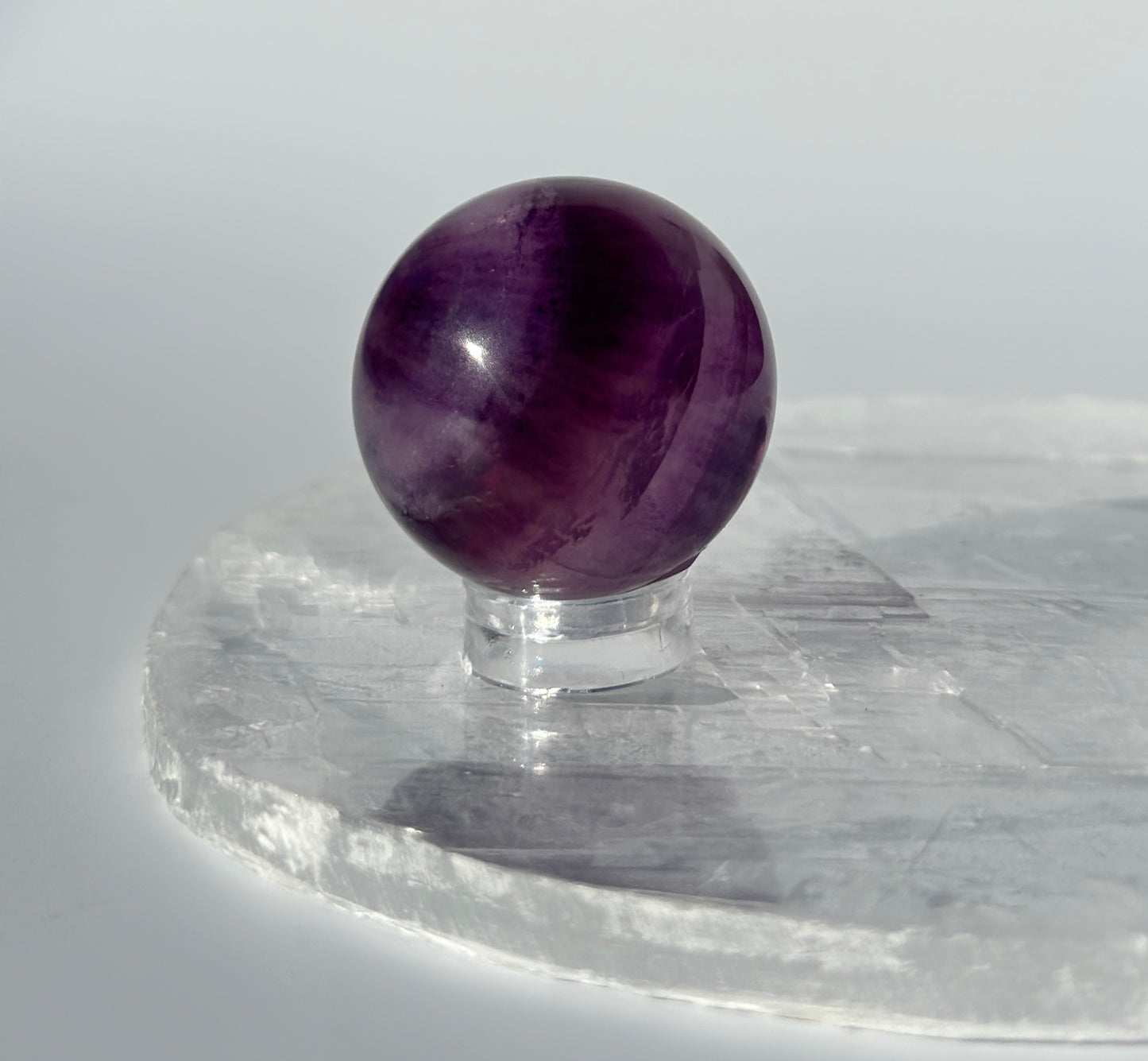 Magenta Fluorite Sphere