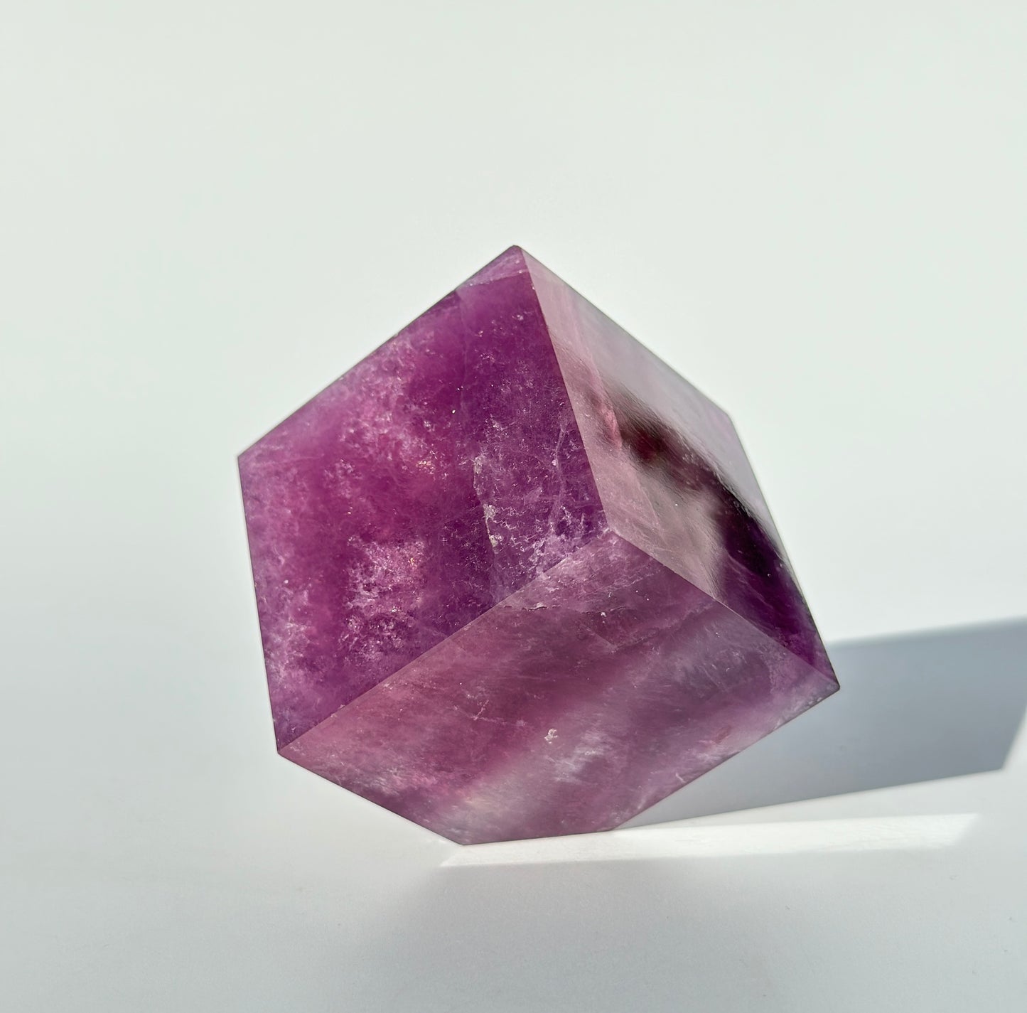 Magenta Fluorite Cube