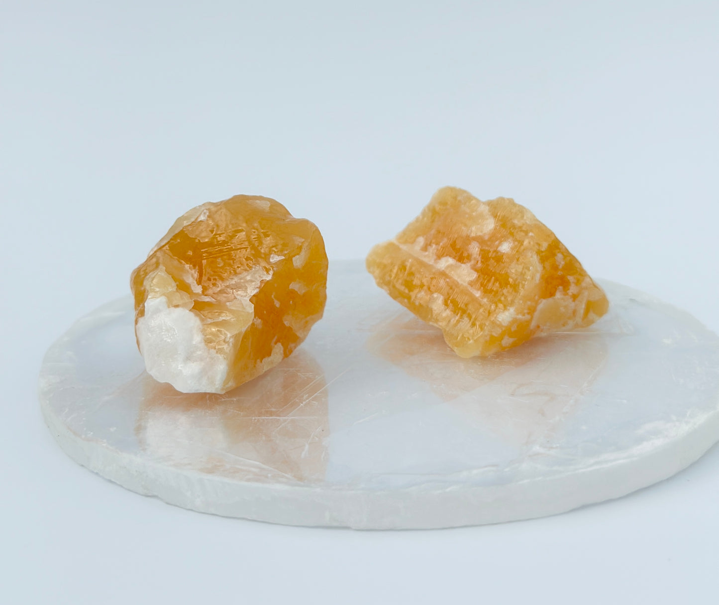 Raw Orange Calcite Chunk