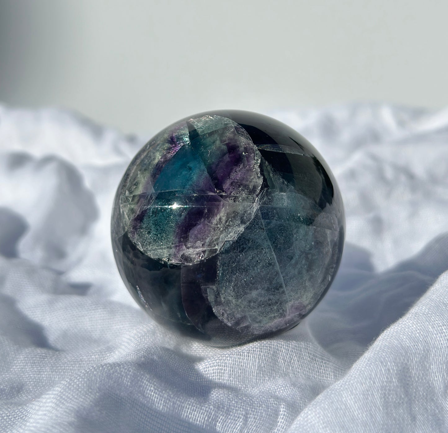 Rainbow Fluorite Sphere