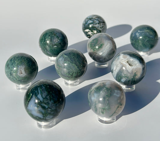 Small Moss Agate Sphere