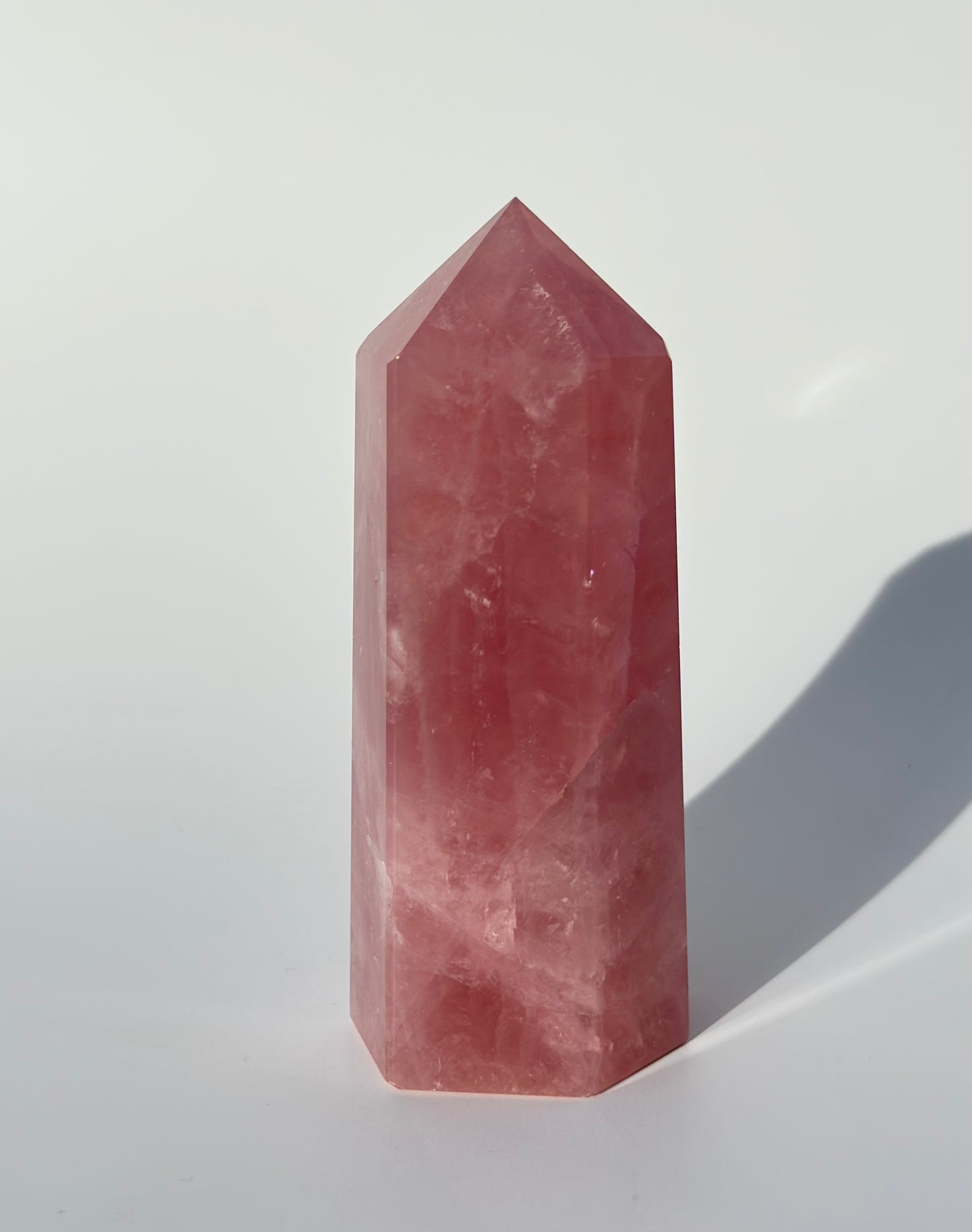 Gemmy Rose Quartz Point