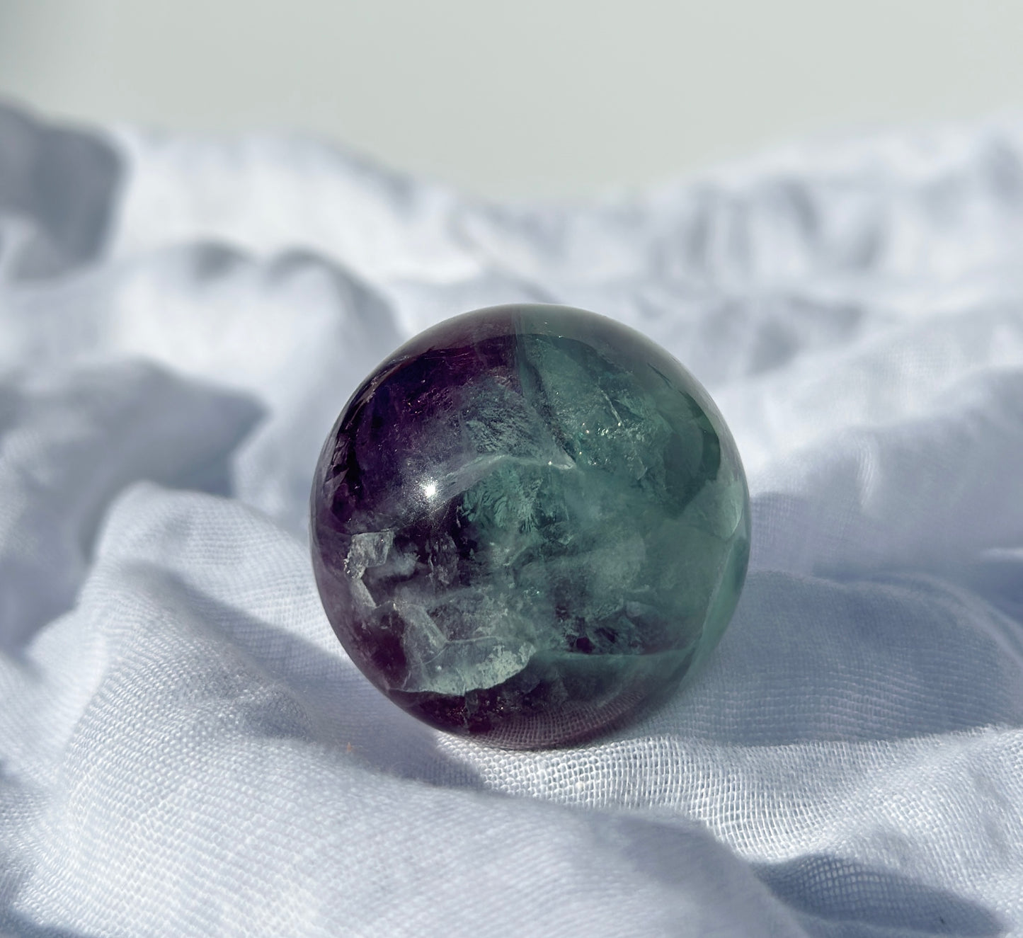 Watermelon Fluorite Sphere