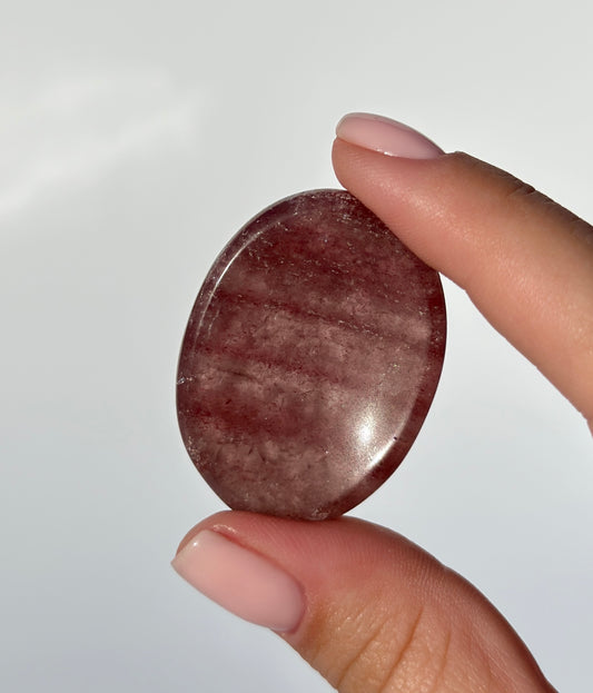 Strawberry Quartz Worry Stone