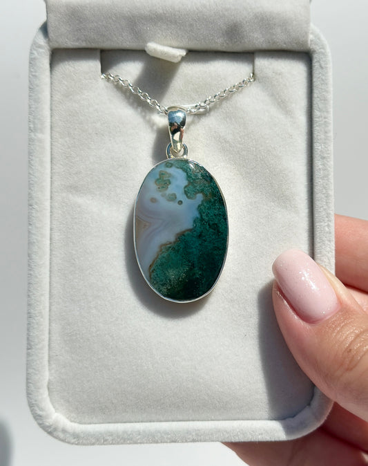 Moss Agate Pendant